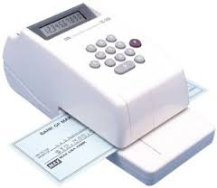 Office Automation  Max EC30A Electonic Cheque Writer